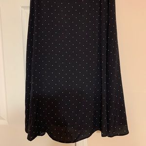 Polka dot midi skirt